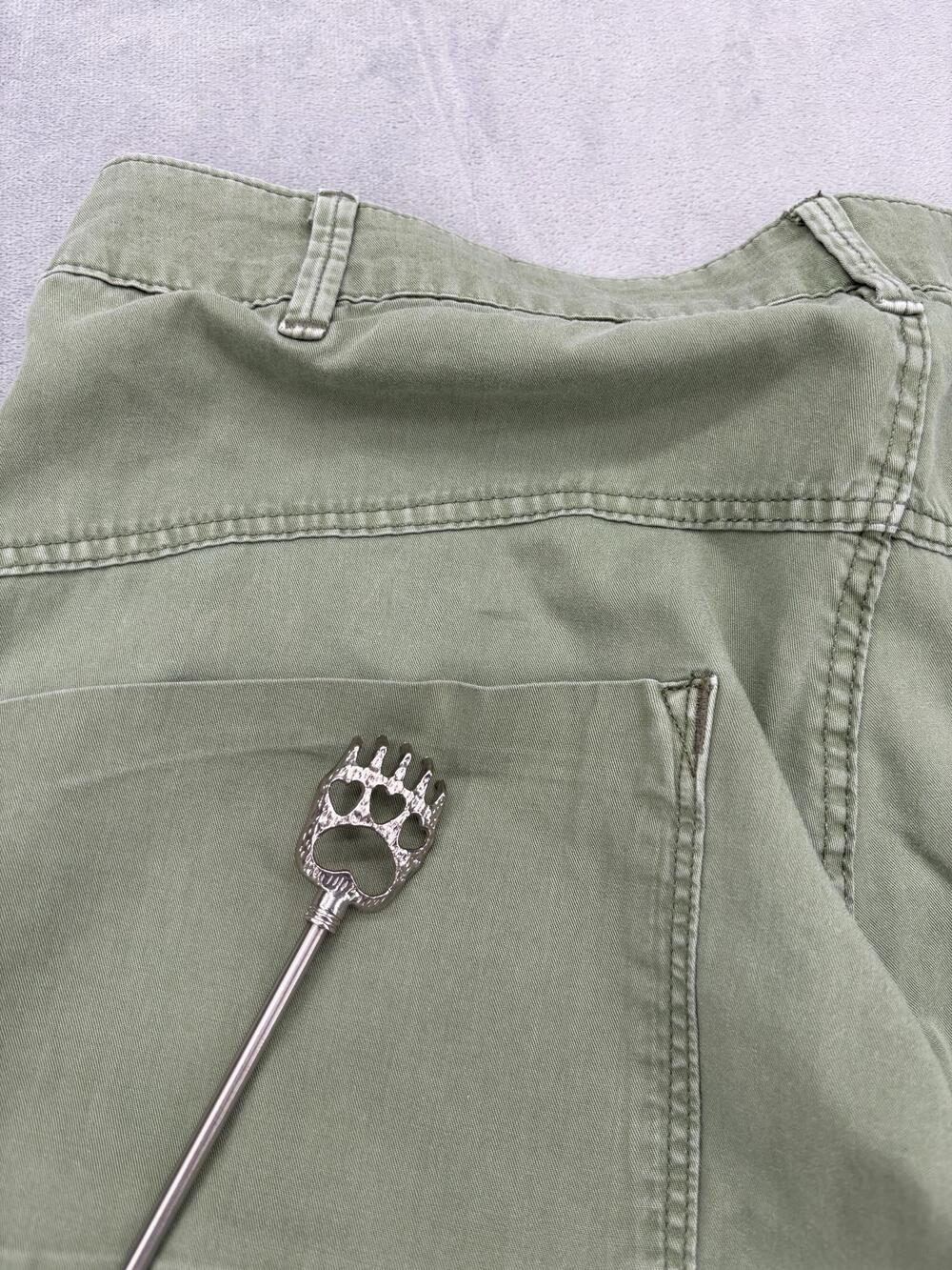 G-STAR RAW Pants Womens 26 Green Cargo Tapered Ankle Zip Cuffed Pockets y2K - Picture 12 of 12